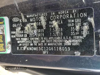 2016 Kia Sedona SX-L with VIN KNDME5C12G6118059, listed as a Copart auction lot 47723945 with 177,391 mi miles and Salvage Title. Bid and sale history available at carsss.com. Image 15.