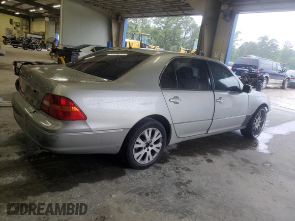 2003 Lexus LS 430 z VIN JTHBN30F530115129, wystawiony jako Copart lot #56521665 z przebiegiem 278 666 mil mil oraz Szkoda całkowita • Salvage title. Historia ofert i sprzedaży dostępna na DreamBid. Obrazek 3.