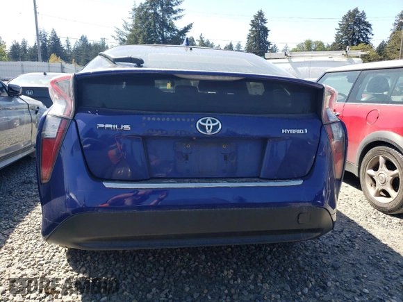2016 Toyota Prius Two with VIN JTDKBRFU0G3505594, listed as a Copart auction lot 54621335 with 341,296 mi miles and Clean Title. Bid and sale history available at DreamBid. Image 6.