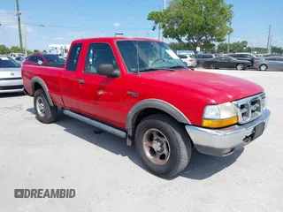 2000 Ford Ranger XLT with VIN 1FTZR15X0YPB39850, listed as a IAAI auction lot 42191165 with 170,881 mi miles. Bid and sale history available at carsss.com. Image 1.