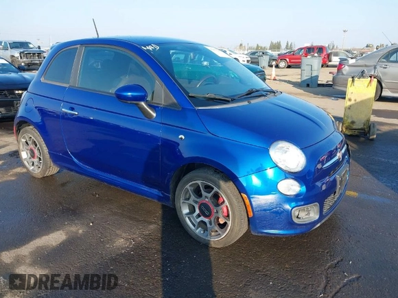 2012 FIAT 500 Sport z VIN 3C3CFFBR1CT352199, wystawiony jako IAAI lot #41461298 z przebiegiem 72 075 mil mil oraz . Historia ofert i sprzedaży dostępna na DreamBid. Obrazek 1.