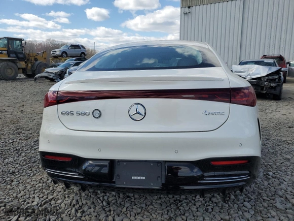 2022 Mercedes-Benz EQS with VIN W1KCG4EB7NA011921, listed as a Copart auction lot 47494024 with 0 mi miles. Bid and sale history available at carsss.com. Image 6.