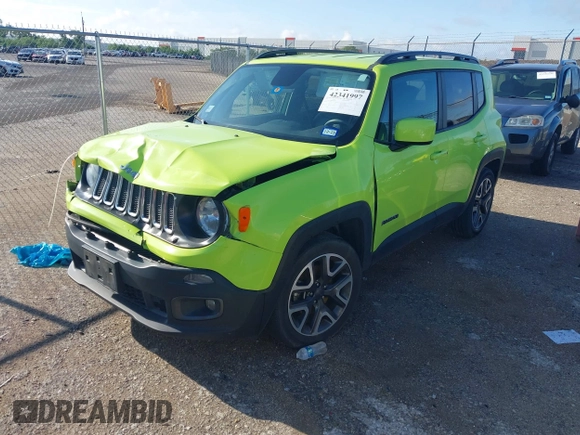 2018 Jeep Renegade Latitude with VIN ZACCJABB6JPJ10039, listed as a IAAI auction lot 42341997 with 91,708 mi miles and . Bid and sale history available at DreamBid. Image 19.