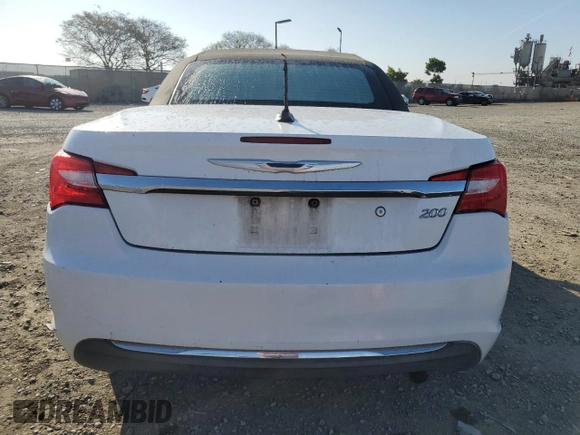 2012 Chrysler 200 Touring with VIN 1C3BCBEB9CN116072, listed as a Copart auction lot 52455665 with 76,808 mi miles and Salvage Title. Bid and sale history available at DreamBid. Image 6.
