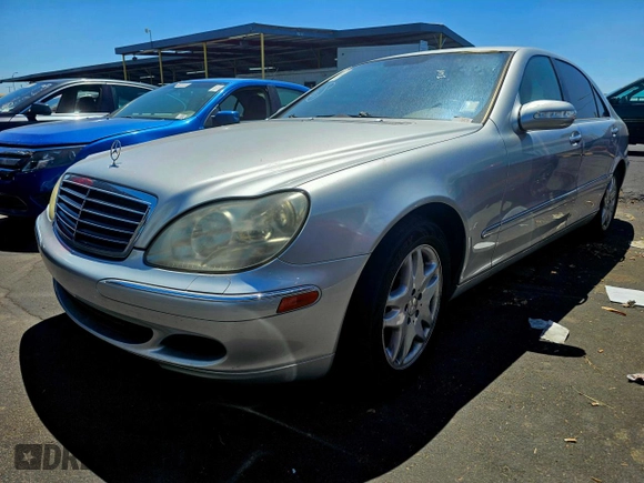 2003 Mercedes-Benz S-Class 5.0L with VIN WDBNG75J03A355016, listed as a Copart auction lot 72746494 with 216,450 mi miles and Clean Title. Bid and sale history available at carsss.com. Image 2.