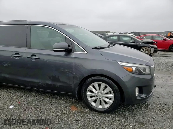 2016 Kia Sedona SX with VIN KNDMC5C15G6181498, listed as a Copart auction lot 51753695 with 182,117 mi miles and Salvage Title. Bid and sale history available at carsss.com. Image 14.