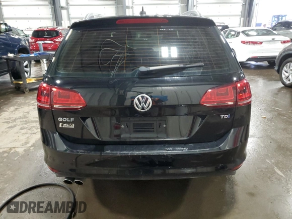2015 Volkswagen Golf SportWagen TDI S with VIN 3VWCA7AU0FM500229, listed as a Copart auction lot 45293695 with 94,135 mi miles and Salvage Title. Bid and sale history available at carsss.com. Image 6.
