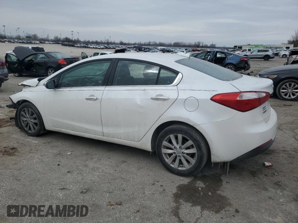 2014 Kia Forte EX with VIN KNAFX4A89E5114846, listed as a Copart auction lot 45282095 with 106,451 mi miles and Salvage Title. Bid and sale history available at carsss.com. Image 2.