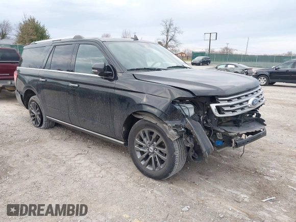2021 Ford Expedition Max Limited with VIN 1FMJK1KT8MEA39760, listed as a IAAI auction lot 41699513 with 125,894 mi miles and . Bid and sale history available at DreamBid. Image 1.