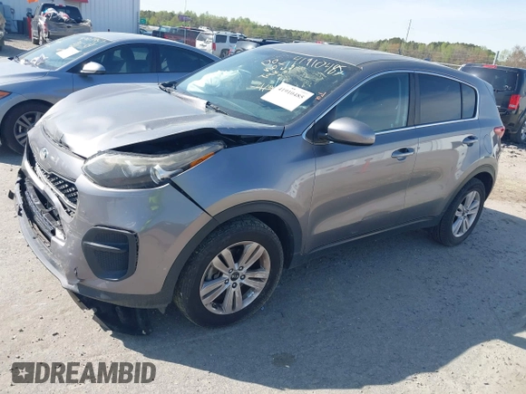 2017 Kia Sportage LX with VIN KNDPM3AC7H7166208, listed as a IAAI auction lot 41910485 with 100,211 mi miles. Bid and sale history available at carsss.com. Image 17.