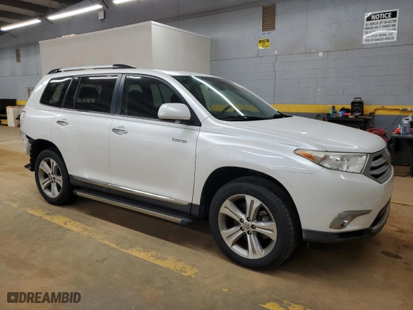 2011 Toyota Highlander Limited with VIN 5TDDK3EH9BS064646, listed as a Copart auction lot 47417005 with 150,553 mi miles and Salvage Title. Bid and sale history available at carsss.com. Image 4.
