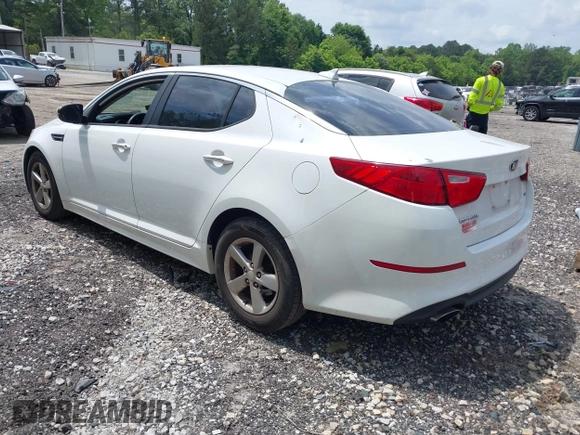 2014 Kia Optima LX with VIN 5XXGM4A74EG317632, listed as a IAAI auction lot 42172027 with 122,879 mi miles and . Bid and sale history available at DreamBid. Image 3.