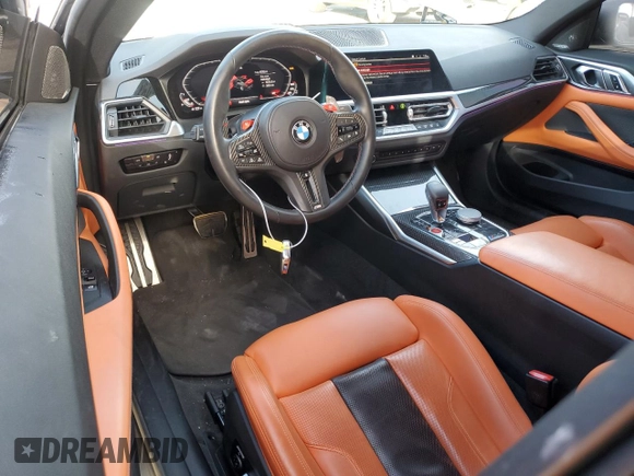 2022 BMW M4 Competition xDrive with VIN WBS43AZ02NCK74610, listed as a Copart auction lot 44002994 with 15,763 mi miles. Bid and sale history available at carsss.com. Image 8.