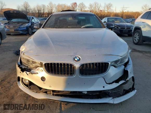 2015 BMW 4 Series 435i with VIN WBA3T3C59FP738700, listed as a Copart auction lot 79281804 with 74,035 mi miles and Salvage Title. Bid and sale history available at carsss.com. Image 5.
