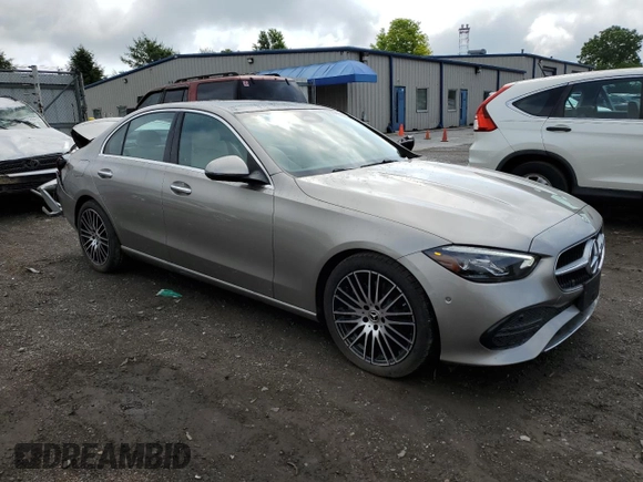 2024 Mercedes-Benz C 300 with VIN W1KAF4HB3RR225141, listed as a Copart auction lot 59585835 with 4,424 mi miles and Salvage title. Bid and sale history available at DreamBid. Image 4.