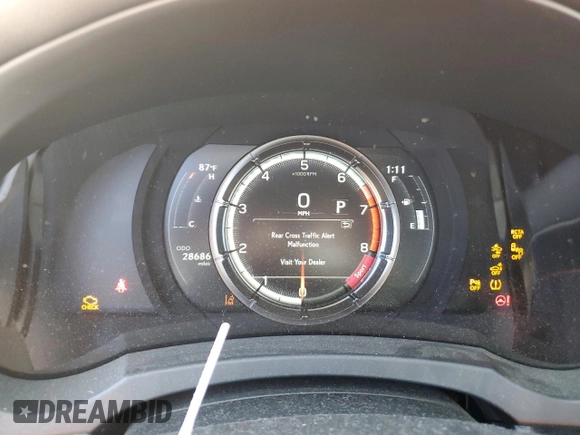2023 Lexus IS 350 F Sport with VIN JTHGZ1B20P5064236, listed as a Copart auction lot 50490085 with 28,686 mi miles and Salvage title. Bid and sale history available at DreamBid. Image 9.