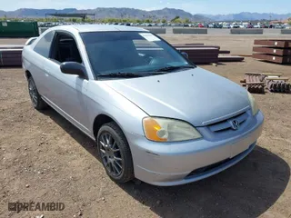 2003 Honda Civic LX with VIN 1HGEM22563L016657, listed as a IAAI auction lot 41966587 with 183,008 mi miles. Bid and sale history available at carsss.com. Image 6.