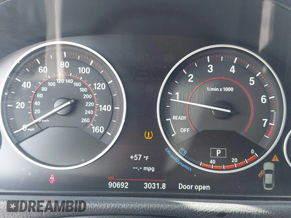 2016 BMW 4 Series 428i with VIN WBA4A9C55GG695469, listed as a IAAI auction lot 41753857 with 90,692 mi miles. Bid and sale history available at carsss.com. Image 7.