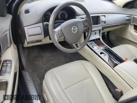 2010 Jaguar XF Premium Luxury with VIN SAJWA0GBXALR74276, listed as a Copart auction lot 79455534 with 0 mi miles and Salvage Title. Bid and sale history available at carsss.com. Image 8.