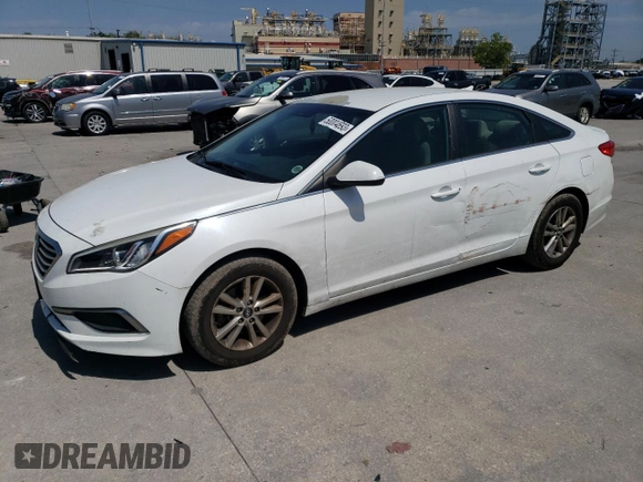 2016 Hyundai Sonata SE with VIN 5NPE24AF8GH366649, listed as a Copart auction lot 66293453 with 95,268 mi miles and Salvage title. Bid and sale history available at DreamBid. Image 1.