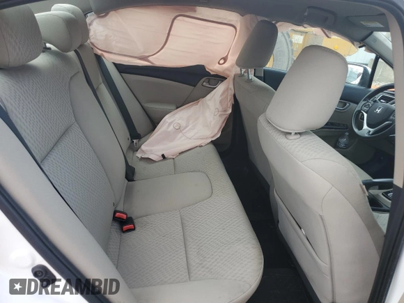 2015 Honda Civic Sedan LX with VIN 19XFB2F57FE045763, listed as a Copart auction lot 49605475 with 159,352 mi miles and Salvage Title. Bid and sale history available at carsss.com. Image 10.
