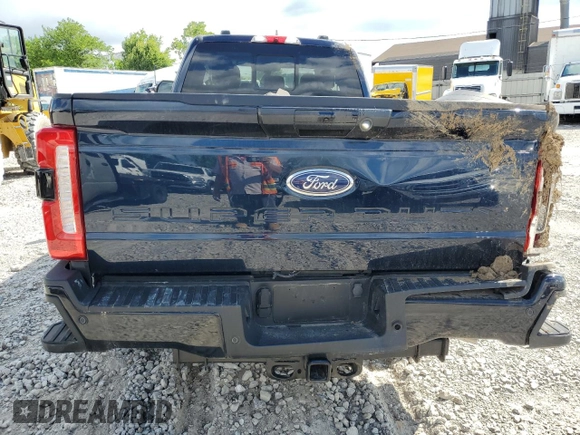 2024 Ford F-350 with VIN 1FT8X3BM9REC16963, listed as a Copart auction lot 57409615 with 21,712 mi miles and Salvage title. Bid and sale history available at DreamBid. Image 6.
