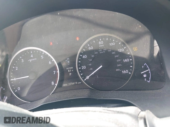 2013 Lexus ES 250 with VIN JTHBK1GG7D2036370, listed as a IAAI auction lot 41766395 with 175,619 mi miles and . Bid and sale history available at DreamBid. Image 7.