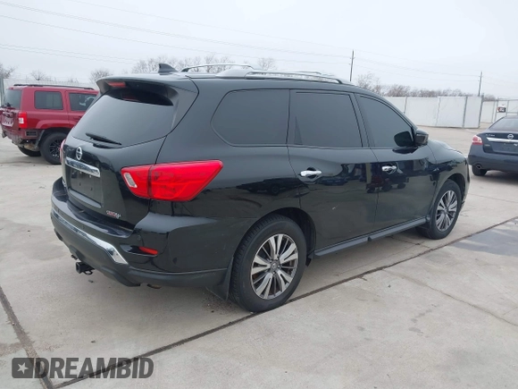 2020 Nissan Pathfinder S with VIN 5N1DR2AN6LC609461, listed as a IAAI auction lot 41644188 with 1 mi miles. Bid and sale history available at carsss.com. Image 4.