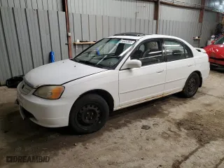 2002 Honda Civic EX with VIN 2HGES26842H507931, listed as a Copart auction lot 44452885 with 235,425 mi miles and Salvage Title. Bid and sale history available at carsss.com. Image 1.