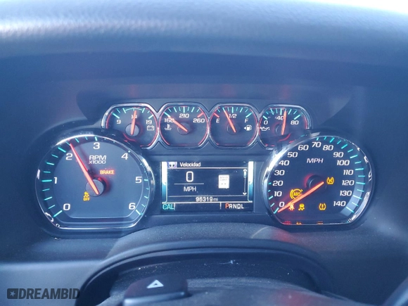 2019 Chevrolet Tahoe LT with VIN 1GNSCBKC8KR208510, listed as a Copart auction lot 46905265 with 96,319 mi miles and Salvage Title. Bid and sale history available at carsss.com. Image 9.