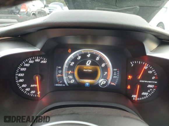 2014 Chevrolet Corvette 1LT with VIN 1G1YB3D71E5113044, listed as a Copart auction lot 75619924 with 44,302 mi miles and Salvage Title. Bid and sale history available at carsss.com. Image 9.