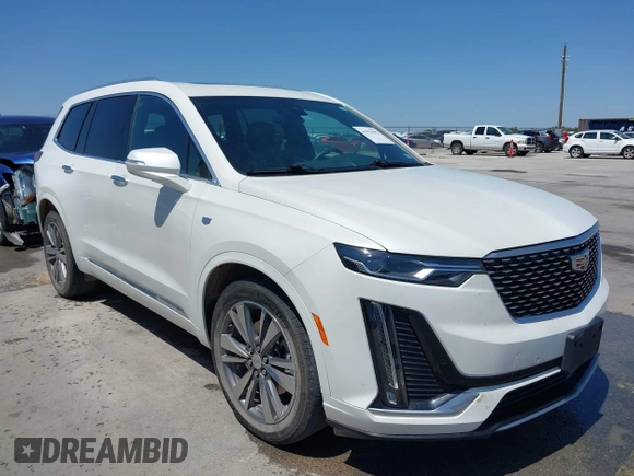2021 Cadillac XT6 Premium Luxury with VIN 1GYKPCRS2MZ151718, listed as a IAAI auction lot 41978392 with 58,230 mi miles and . Bid and sale history available at DreamBid. Image 1.