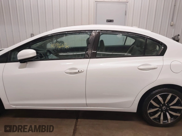 2015 Honda Civic EX-L with VIN 19XFB2F98FE040252, listed as a IAAI auction lot 41617619 with 107,667 mi miles and . Bid and sale history available at DreamBid. Image 14.