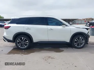 2023 Infiniti QX60 Luxe with VIN 5N1DL1FS0PC356315, listed as a IAAI auction lot 42177668 with 30,690 mi miles and . Bid and sale history available at DreamBid. Image 14.