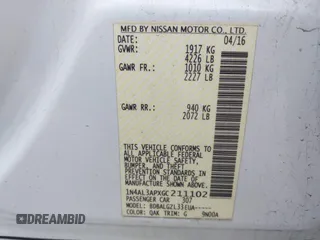 2016 Nissan Altima SV with VIN 1N4AL3APXGC211102, listed as a IAAI auction lot 41998063 with 149,760 mi miles and . Bid and sale history available at DreamBid. Image 9.