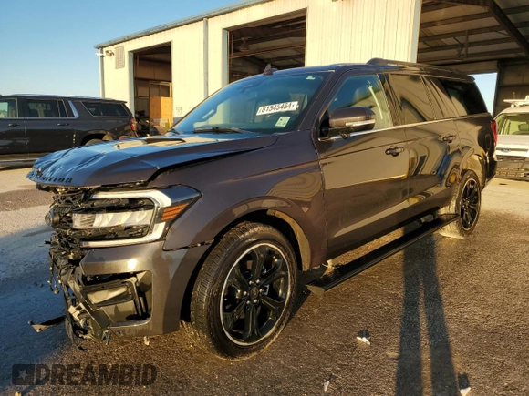 2023 Ford Expedition Max Limited with VIN 1FMJK1K85PEA36833, listed as a Copart auction lot 81545464 with 27,068 mi miles and Salvage title. Bid and sale history available at DreamBid. Image 1.