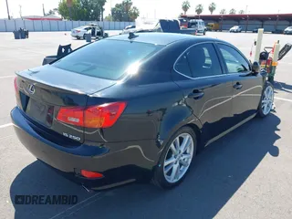 2007 Lexus IS 250 with VIN JTHBK262072036839, listed as a IAAI auction lot 42603071 with 196,683 mi miles and . Bid and sale history available at DreamBid. Image 4.