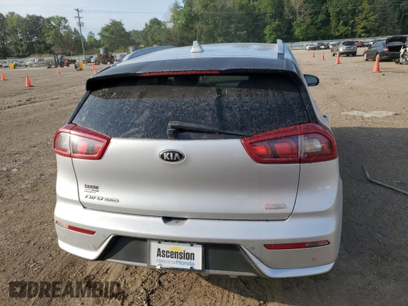 2017 Kia Niro Touring with VIN KNDCE3LCXH5066284, listed as a Copart auction lot 56571654 with 81,702 mi miles and Salvage Title. Bid and sale history available at carsss.com. Image 6.