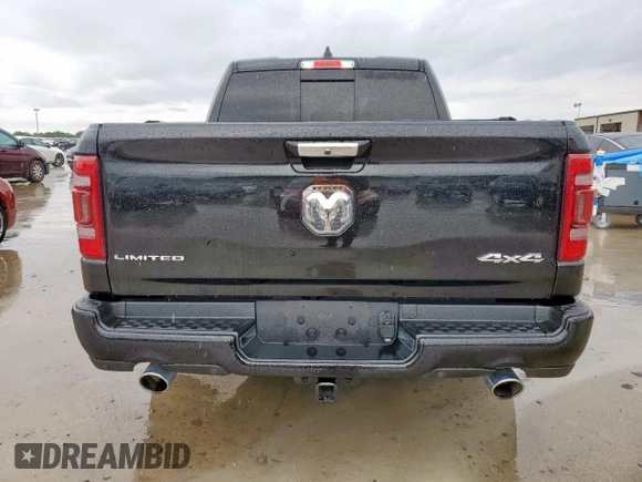 2022 Ram 1500 Limited with VIN 1C6SRFHTXNN400438, listed as a Copart auction lot 58592635 with 17,390 mi miles and Salvage title. Bid and sale history available at DreamBid. Image 6.