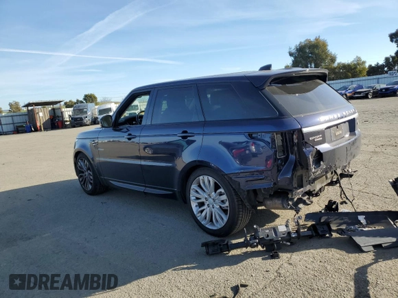 2019 Land Rover Range Rover Sport HSE with VIN SALWR2RK5KA855993, listed as a Copart auction lot 86353584 with 113,083 mi miles and Salvage Title. Bid and sale history available at carsss.com. Image 2.