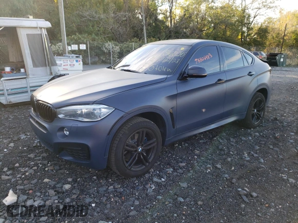 2017 BMW X6 xDrive35i with VIN 5UXKU2C55H0N85233, listed as a Copart auction lot 73306483 with 41,203 mi miles. Bid and sale history available at carsss.com. Image 1.