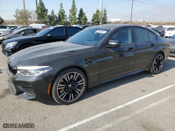 2020 BMW M5 Competition with VIN WBSJF0C08LCD26044, listed as a Copart auction lot 80940604 with 71,365 mi miles and Salvage Title. Bid and sale history available at carsss.com. Image 1.