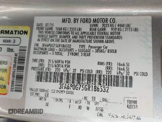 2016 Ford Fusion S z VIN 3FA6P0G75GR186532, wystawiony jako IAAI lot #42768557 z przebiegiem 172 367 mil mil oraz . Historia ofert i sprzedaży dostępna na DreamBid. Obrazek 9.