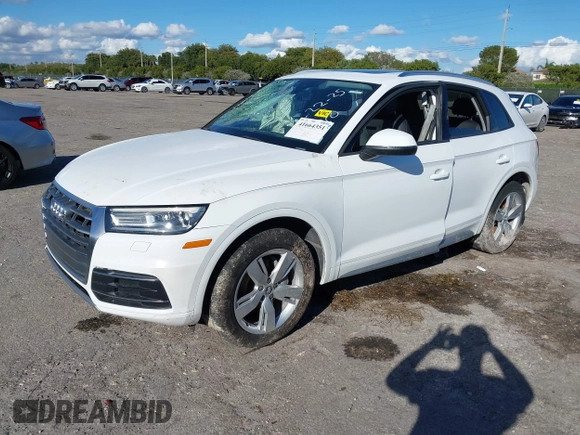 2018 Audi Q5 Premium with VIN WA1ANAFY5J2206925, listed as a IAAI auction lot 41664351 with 1 mi miles. Bid and sale history available at carsss.com. Image 17.