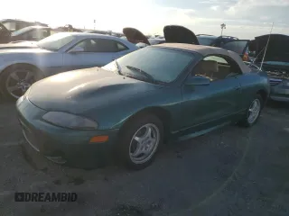 1999 Mitsubishi Eclipse GS with VIN 4A3AX35G2XE134039, listed as a Copart auction lot 76186224 with 0 mi miles and Salvage Title. Bid and sale history available at carsss.com. Image 1.