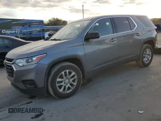 2019 Chevrolet Traverse LS with VIN 1GNERFKWXKJ107951, listed as a Copart auction lot 49601575 with 165,229 mi miles and Non Repairable. Bid and sale history available at carsss.com. Image 1.
