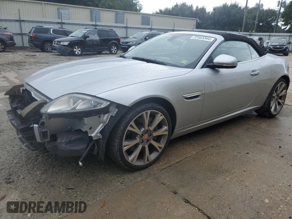 2014 Jaguar XK with VIN SAJWA4GB7ELB54429, listed as a Copart auction lot 72463344 with 72,711 mi miles and Salvage Title. Bid and sale history available at carsss.com. Image 1.