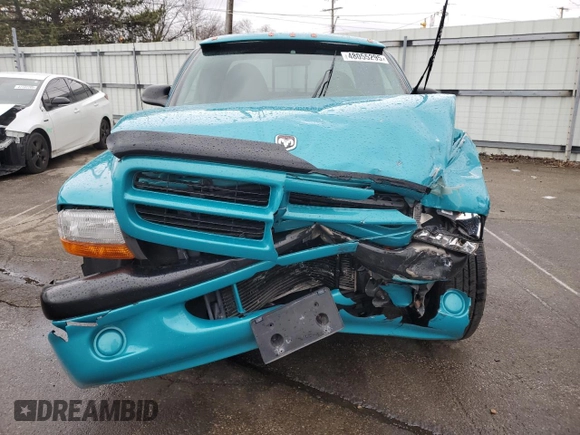 1997 Dodge Dakota with VIN 1B7GL23X6VS173527, listed as a Copart auction lot 48055295 with 154,418 mi miles and Salvage Title. Bid and sale history available at carsss.com. Image 5.