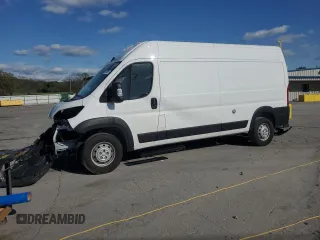 2023 Ram ProMaster Cargo with VIN 3C6LRVDG0PE506220, listed as a Copart auction lot 52255265 with 27,083 mi miles and Clean Title. Bid and sale history available at carsss.com. Image 1.