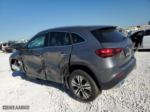 2025 Mercedes-Benz GLA with VIN W1N4N4GB5SJ678699, listed as a Copart auction lot 49816185 with 1,406 mi miles and Non Repairable. Bid and sale history available at carsss.com. Image 2.